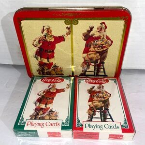 Coca-cola 1994 limited edition 2 decks nostalgia playing cards SEALED! NEW!